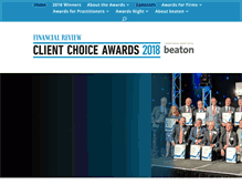 Tablet Screenshot of clientchoiceawards.net